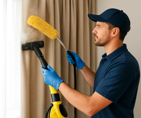 Trusted residential curtain cleaning technician Matty Curtain Cleaning glen-park-vic QLD