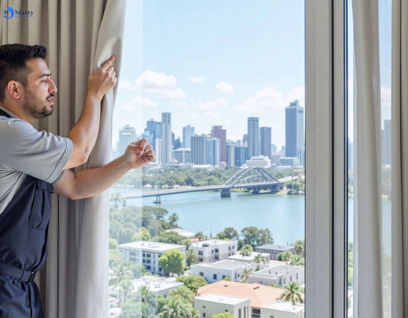 Professional curtain steam cleaning service glen-park-vic QLD by Matty Curtain Cleaning